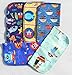 1 Ply Printed Flannel Little Wipes 8x8 Inches Set of 5 Pirates and Friends - Proudly Made in the USA!