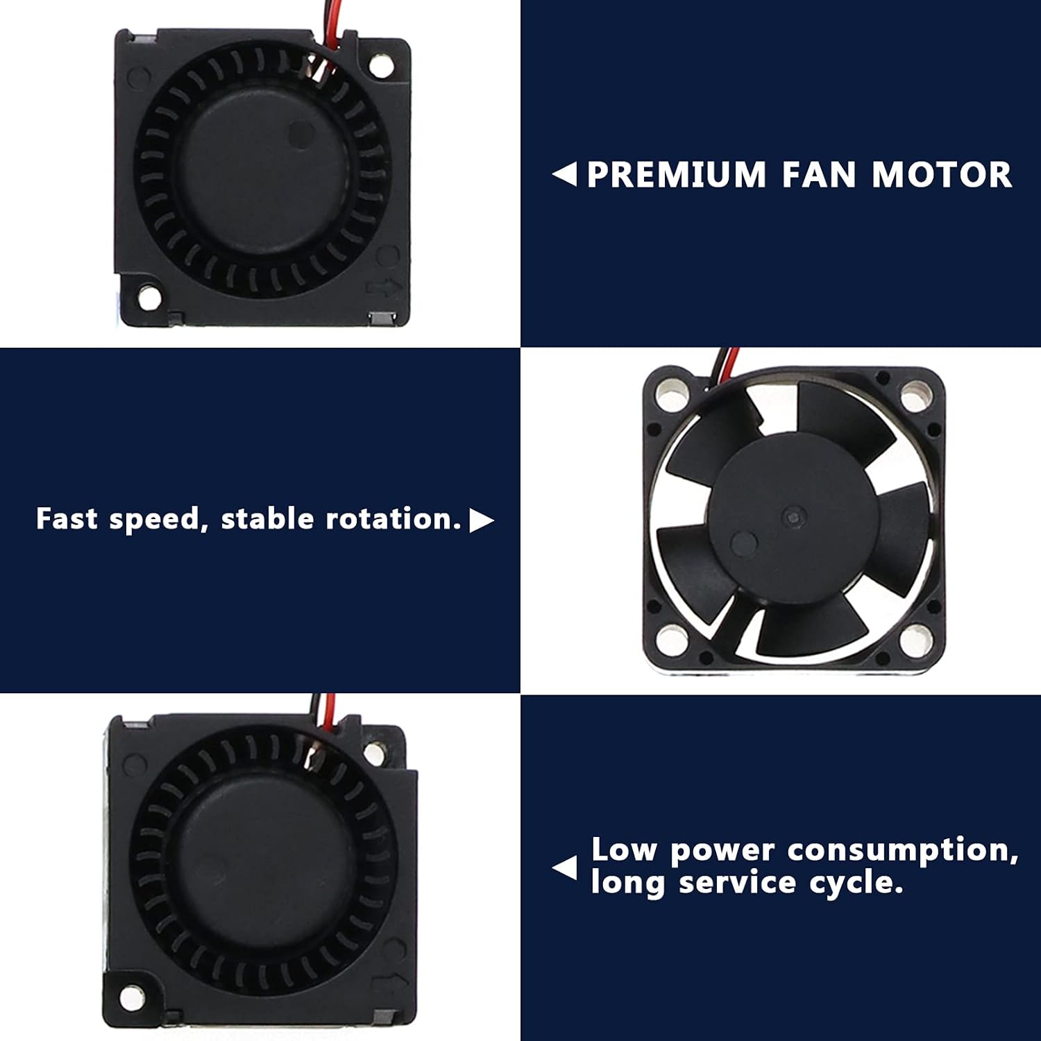 Haldis 3D Cooling Fans kit. Upgrade 3Pcs 3010 Fans with Metal Frame Mini Quite 30x30x10mm Fan for Creality 3D Printer (24V): Industrial & Scientific