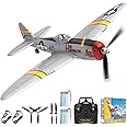 CKYSCHN P47 Warbird RC Plane 4CH, Aerobatic RC Airplane with 3 Level Mode to Learn Flight, RC Plane with X-Pilot Stabilization for Beginners Adults, 2.4GHz 6-Axis Gyro