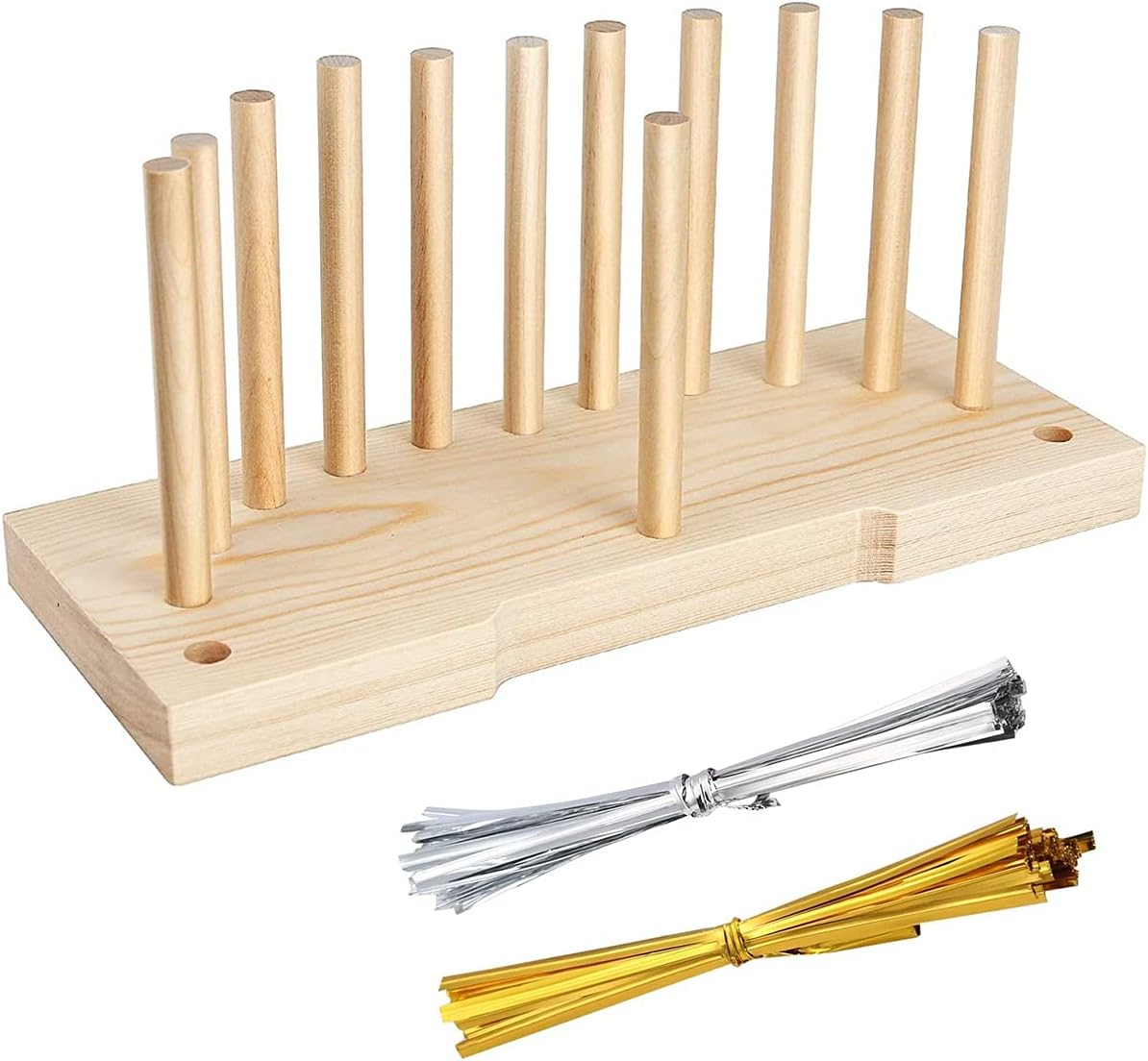 Bows & Ribbons - Laiaouay Bow Maker for Ribbon Wreath Wooden Maker Tool with Twist Ties for DIY Crafts Halloween Christmas Party Decorations