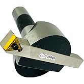 Bluefox 2.5 Fly Cutter R8 Shank for Bridgeport Milling Machine Includes 1/2"x 1/2"x 4" Indexable Tool Bit 7/16 UNF Drawbar High-Precision Machining Tool for Smooth Surface Finishing &amp; Material Removal