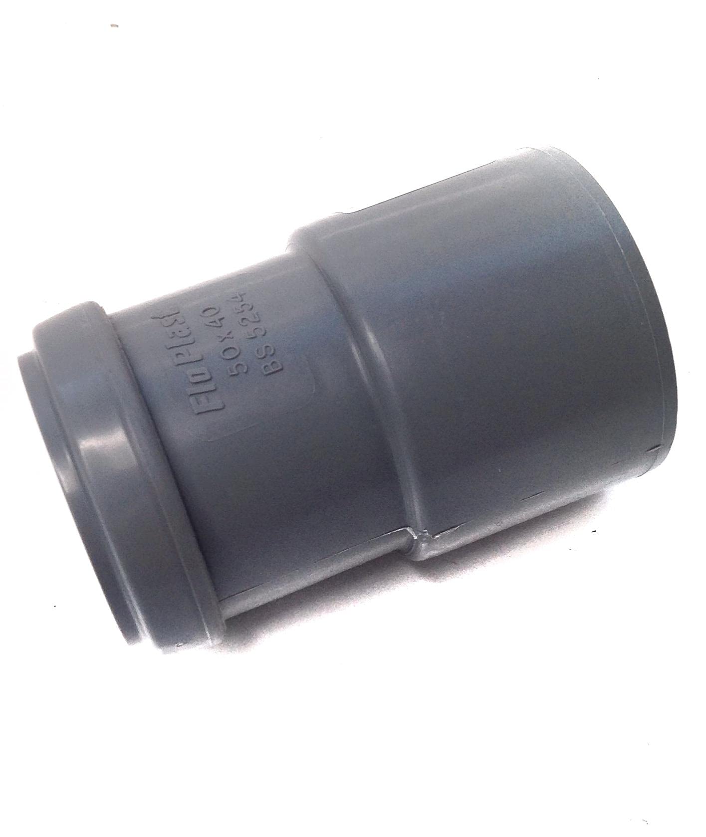 FLOPLAST 50mm x 40mm Grey Pushfit Waste Pipe Reducer
