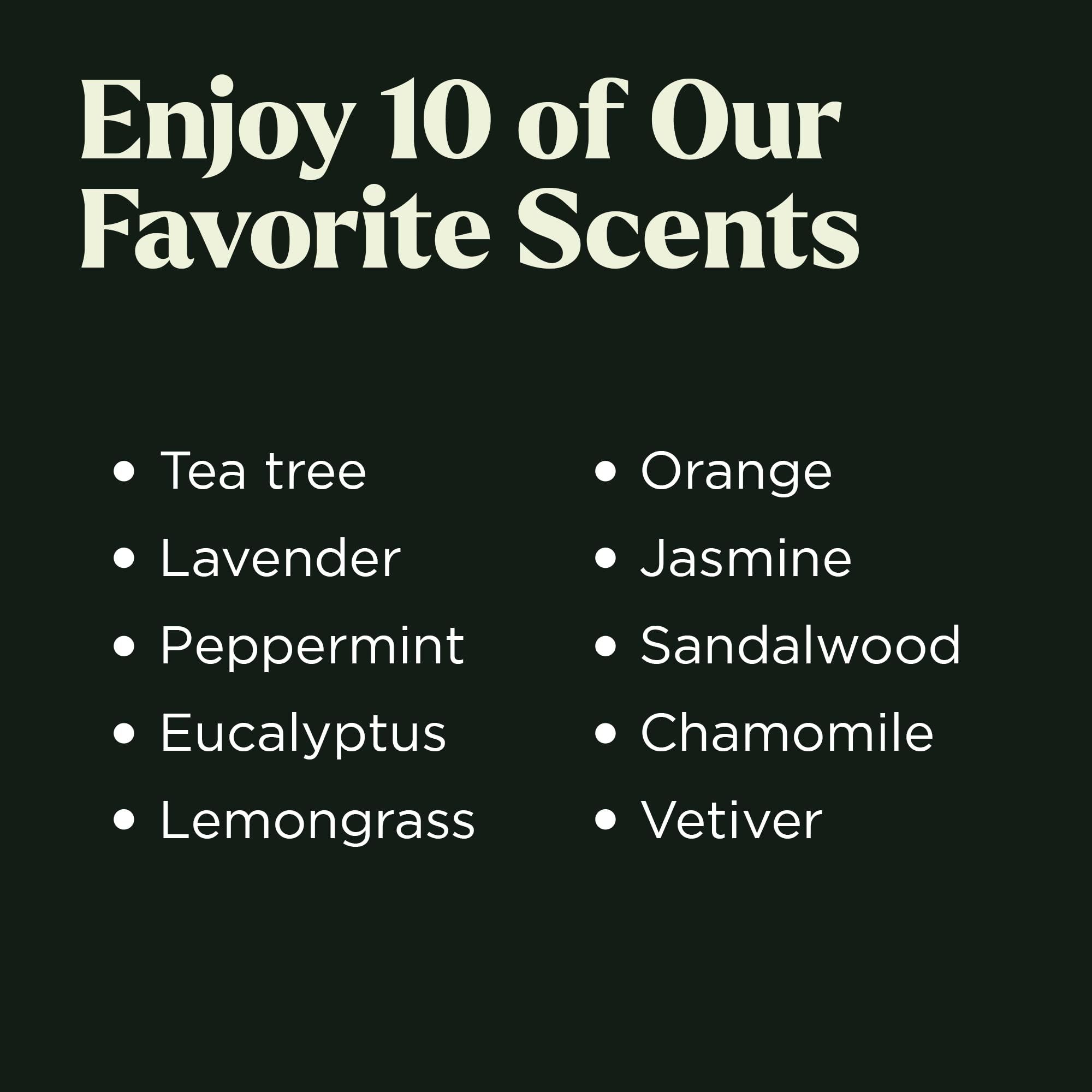 Lagunamoon Essential Oils Set, 10 Piece Aromatherapy Oil in Portable Bag - Diffusers, Humidifiers, Yoga, DIY Cleaning Products, Candle Making - Peppermint, Tea Tree, Lavender, Eucalyptus (10mL)