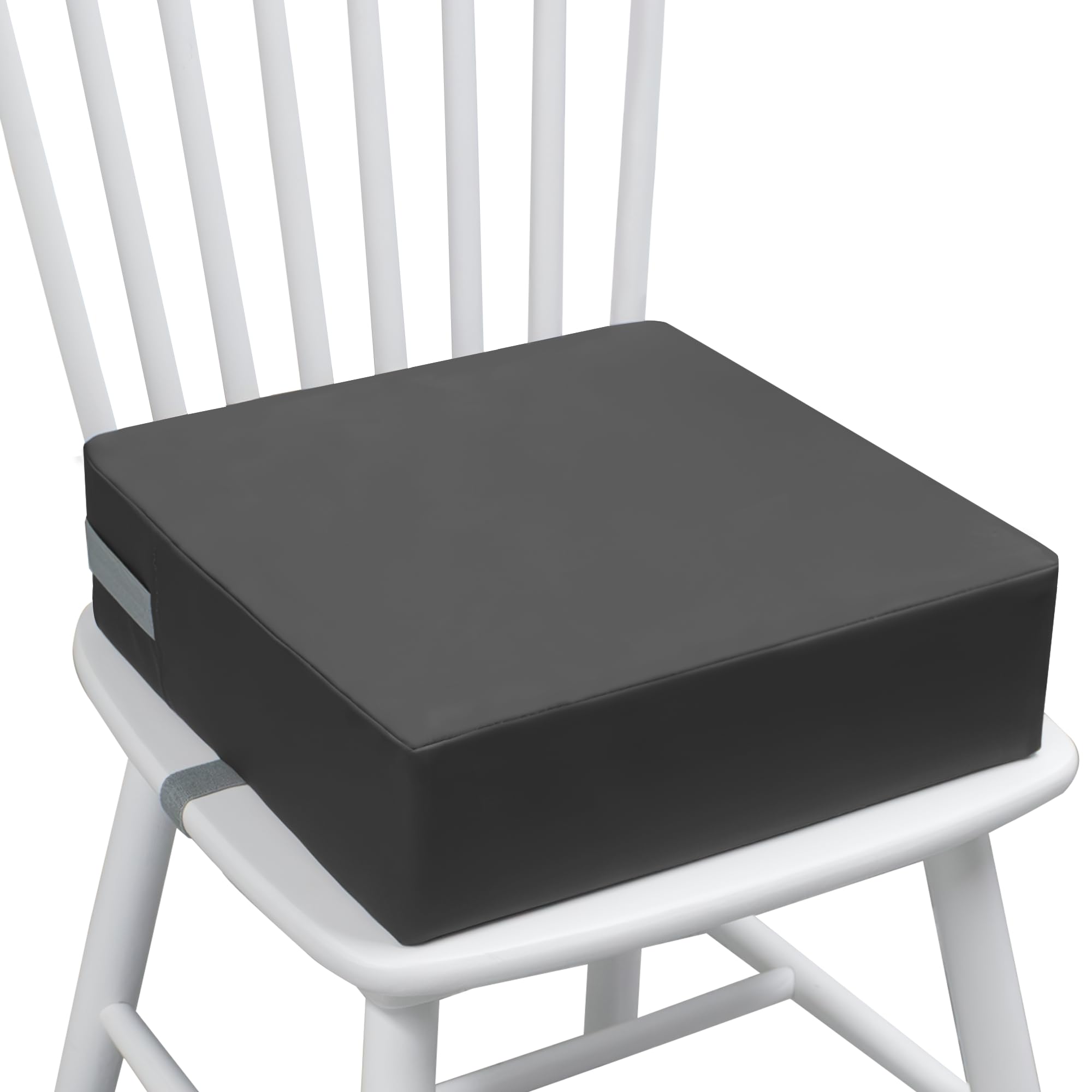 Photo 1 of Eiury Booster Seat for Dining Table, PU Anti-Scratch Easy Cleaning Kids Toddler Booster Seat for Table, Portable Increasing Booster Cushion with Non-Slip Bottom and Adjustable Elasticity Straps