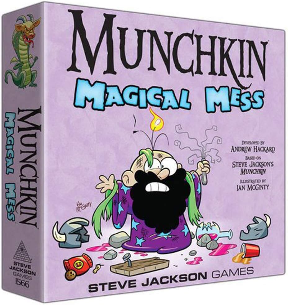 Steve Jackson Games Munchkin Magical Mess Board Game | Adult, Kid, Family Board and Card Game | Fantasy Adventure Roleplaying Game | Ages 10+ | 3 - 6 Players | Average Play Time 120 Minutes | from