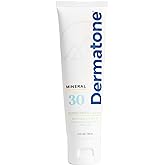 Dermatone Mineral Sunscreen Lotion SPF 30 - Zinc Oxide Face and Body Sunscreen for Sensitive Skin | Reef Safe | Water Resistant (80 min), Non-Greasy, Broad Spectrum UVA/UVB Protection | 2 oz