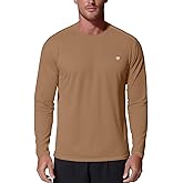 Zengjo Mens Baselayer Shirt Long Sleeve Athletic Running T Shirts Lightweight Undershirt