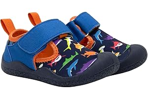 Robeez Kids Water Shoes Boys & Girls Slip Resistant Neoprene Aqua Shoes for Summer, Beach, Pool - Infant/Toddler, 12 Months - 3.5 Years
