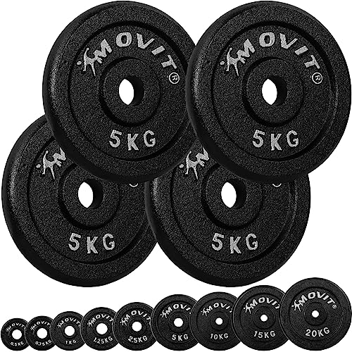 MOVIT® Hantelscheiben-Set PRO 0,5–20 kg, 30/31 mm, massives Gusseisen