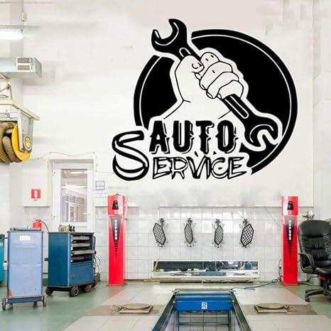 Amazon Cwinan オートサービスウィンドウカットステッカー タイヤ 修理 洗車 車 粘着ウォールステッカー 手作り壁画65x57cm ウォールステッカー オンライン通販