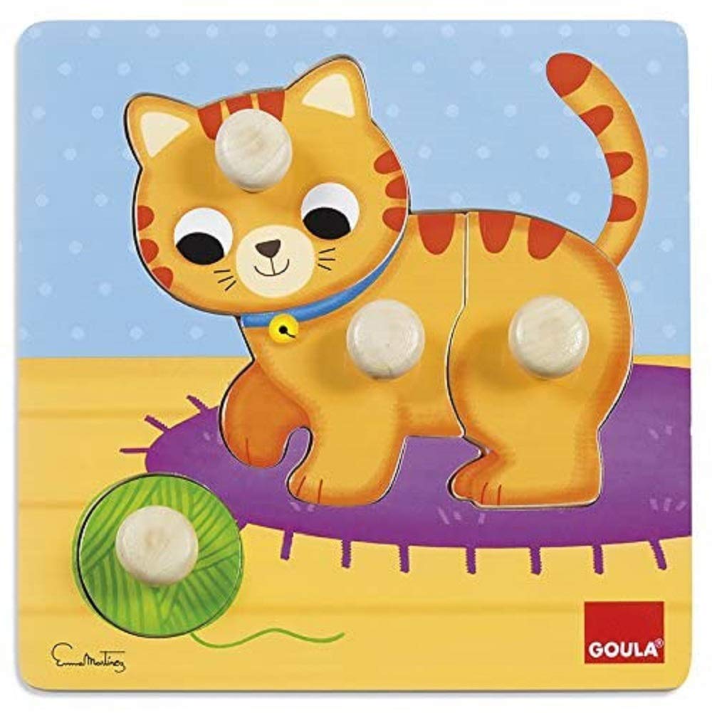 GoulaCat - Wooden Peg Puzzle