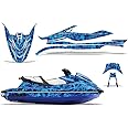 AMR Racing Jet Ski Graphics kit Sticker Decal Compatible with Yamaha WaveRunner GP 1800 2017-2021 - Digi Camo Blue