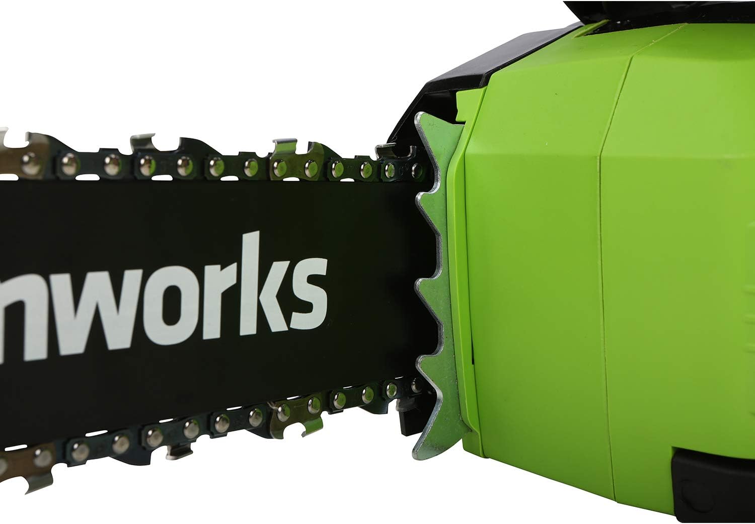 Greenworks GD40CS18 Cordless Chainsaw with Brushless Motor, 40cm Bar Length, 20m/s Chain Speed, 3.81kg, Auto-Oiler - Image 5