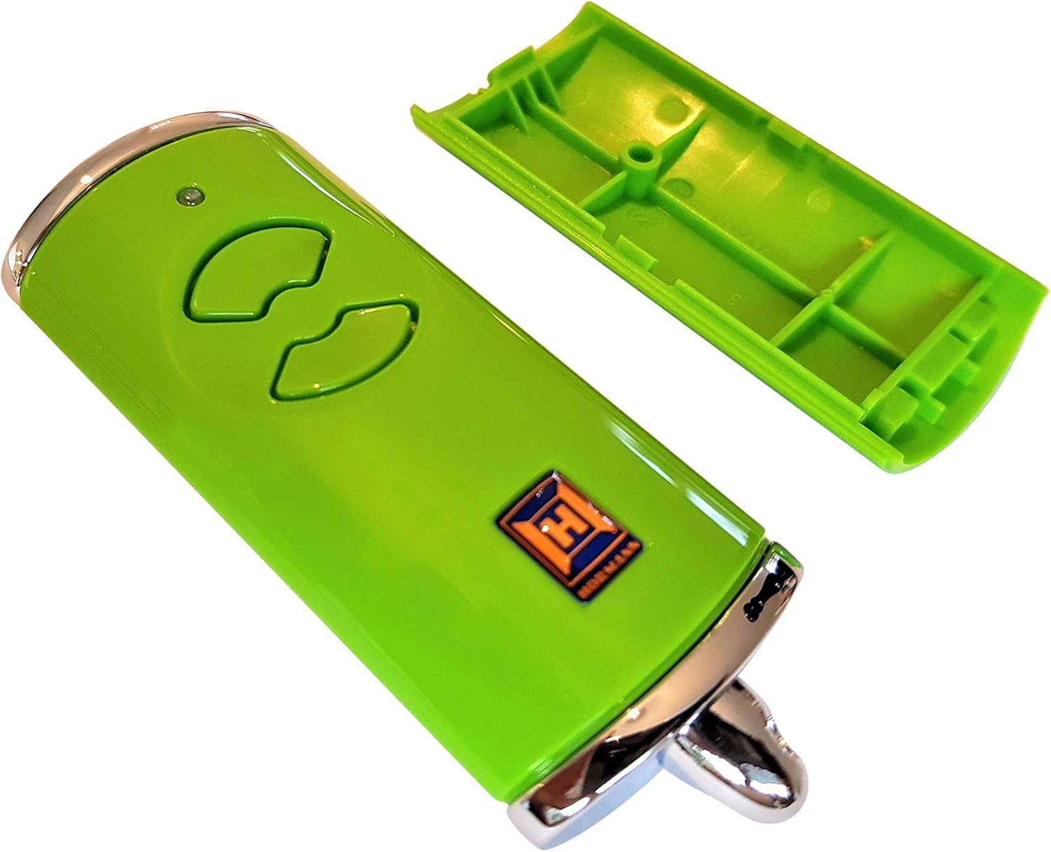 Hörmann Hand-held transmitter cover HSE2BS green empty housing without battery without circuit board replacement part upper and lower shell
