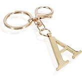 LAXPICOL Initial Letter A-Z Keychain For Women,Bag Purse Backpack Charm | Alphabet Key Ring,Bag Charm Accessory for Women Men Gift.Personalized Gift For Birthday,Christmas Daily Key Accessory.