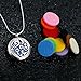 ttstar Diffuser Necklace Essential Oil Diffuser Relief Aromatherapy Necklace for Women Girls with 20 Felts Pads (2PCS)