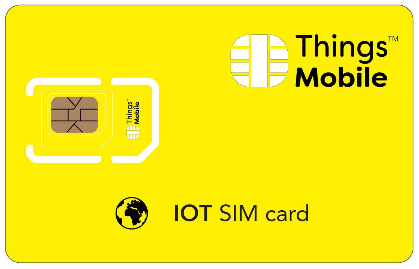 GLOBAL IOT SIM Card - Things Mobile - with Global Coverage and Multi-Operator GSM/2G/3G/4G LTE Network, No Fixed costs, No Expiration Date and Competitive Rates, with €10 Credit Included