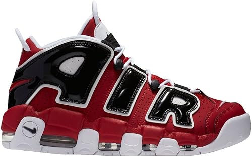 nike air more uptempo red and black