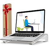KYQEE Laptop Stand for Desk, Ergonomic Aluminum Laptop Riser, Ventilated Notebook Stand Compatible with MacBook Air Pro, Dell XPS, HP, More 11-17.3 Inches Work from Home
