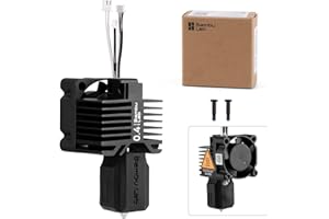 ENOMAKER Bamboo Lab X1 Carbon, X1, X1C Hotend Complete Kit for X1 Series 3D Printer, Full Assembly Hardened Steel Hot End with Fan, Thermistor, Ceramic Heater, 0.4mm Nozzle, Extruder Heating Block Replacement
