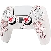 Tiger Controller Skin Cover Compatible with PS5/Playstation 5 Controller, RALAN Protector Case Customised Thumb Grip