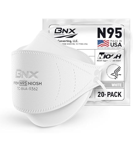 Amazon.com: BNX N95 Mask NIOSH Certified MADE IN USA Particulate