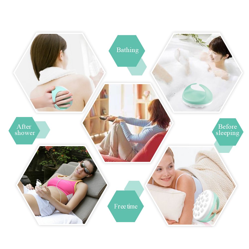 TOUCHBeauty Cellulite Massager Body Slimmer Removal Brush Mitt Green TB-0826A