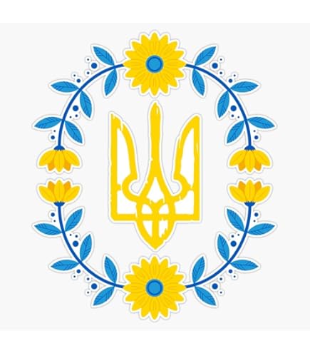 Wappen Der Ukraine Staatswappen Nationales Symbol Der Ukraine Dreizacksymbol In Den Farben Der - Foto 5