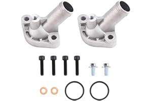 V-Twin Aluminum Thermostat Outlet Cover 2 Sets Compatible for Can-Am Outlander Renegade Commander Maverick 800 1000 Models 42