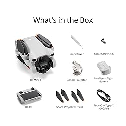 DJI Mini 3 (DJI RC), Lightweight 3x Mechanical