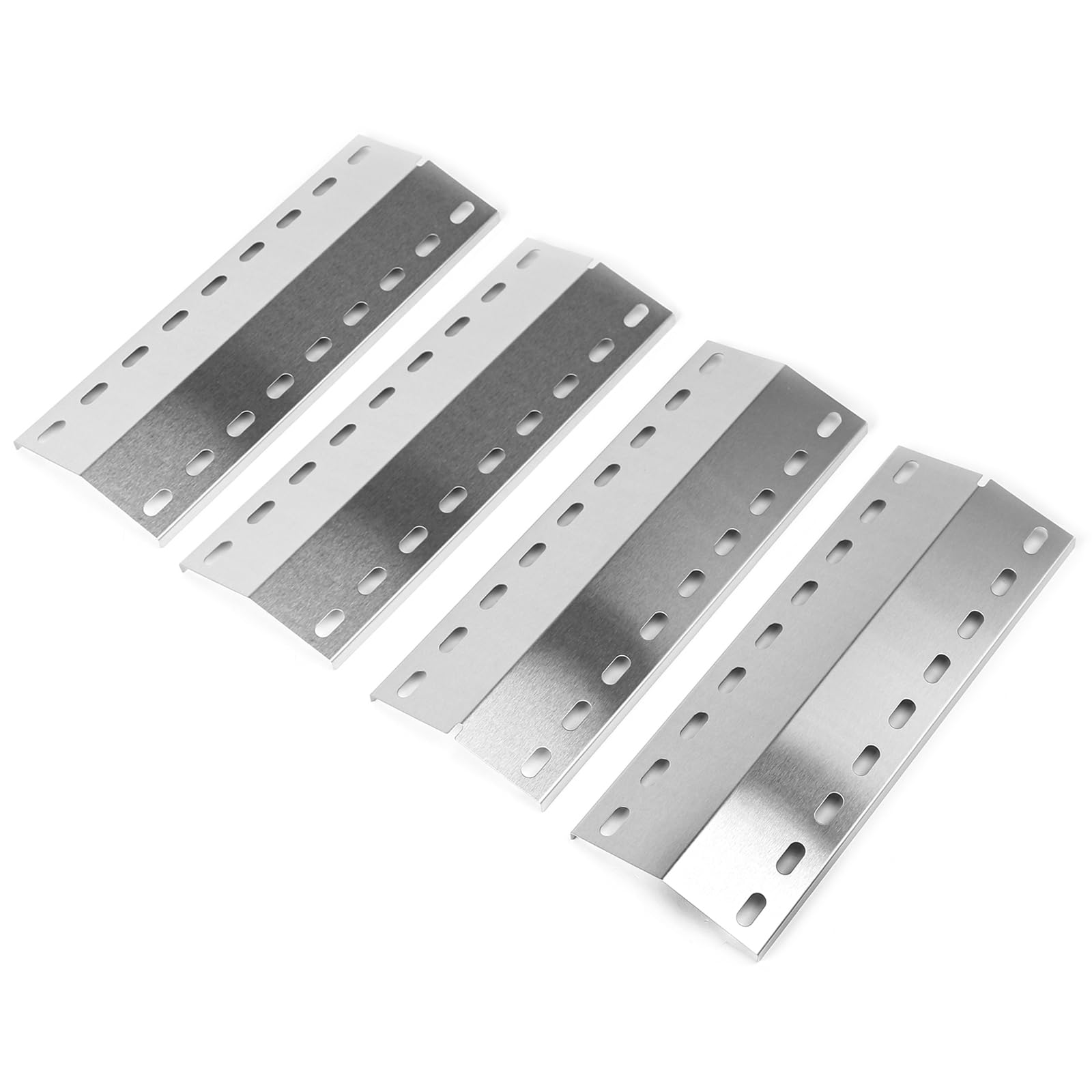 GFTIME 39.5 x 12.5 cm Stainless Steel Universal Burner Cover Replacement Parts for Enders Kansas 3 & 4, Landmann Triton 3.1, Landmann Avalon, Landmann 12739, Pack of 4