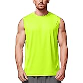 Zengjo Mens Tank Tops Workout Quick Dry Sleeveless Shirts for Gym Running Athletic Loose Muscle Tanks