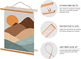 Benjia Magnetic Large Clip Wood Poster Frame Hangers 16x24 Teak view 4