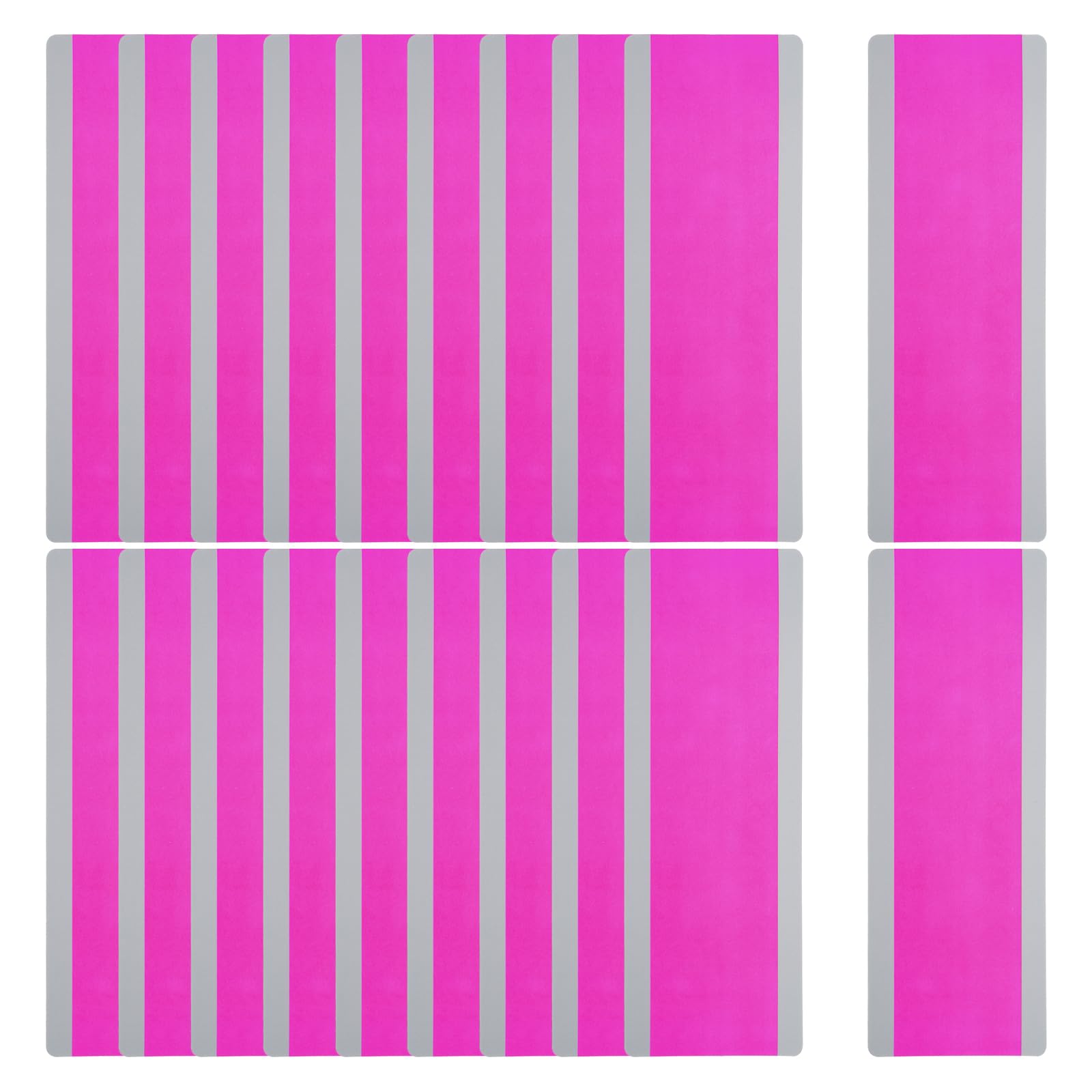 PATIKIL Guided Reading Strips, 20pcs Tracking Highlight Colored Overlay Bookmark Reduce Visual Stress Teacher Teaching Supplies for Classroom, Rose Red 19x7cm