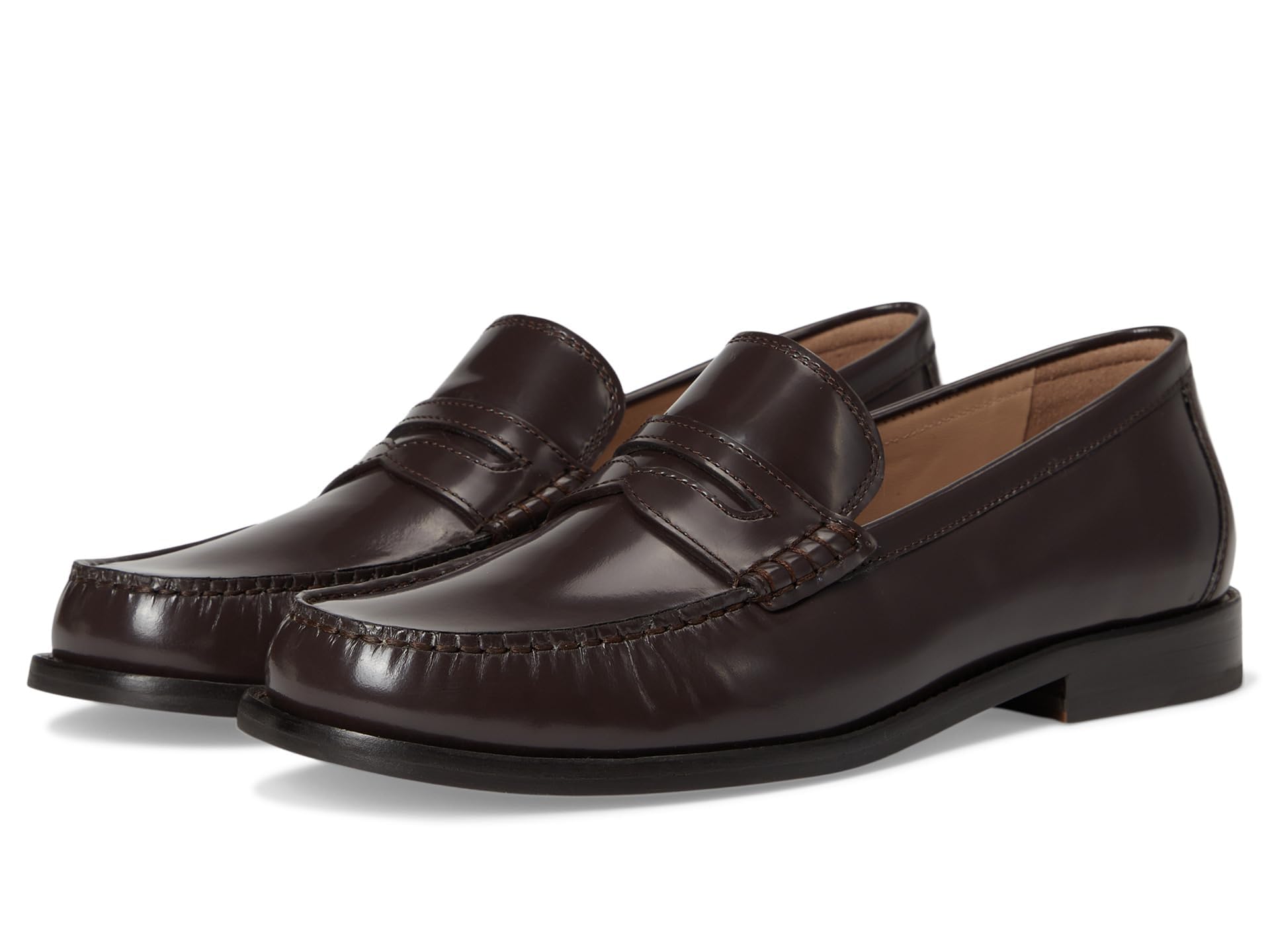 Cole Haan Women’s Lana Lux Remastered Penny Loafers, Dark Chocolate Box Leather, 6.5-C US