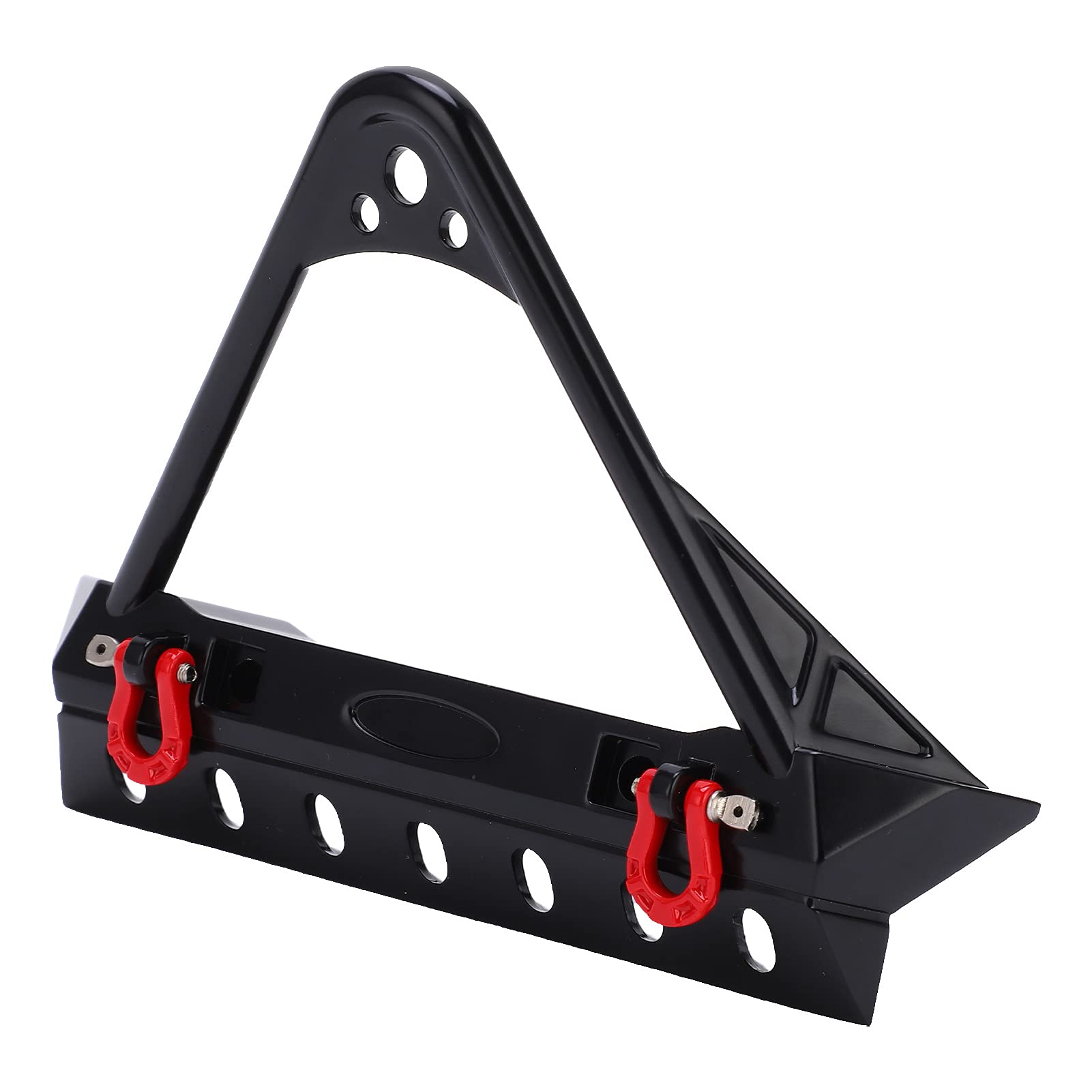 VGEBY RC Front Bumper, RC Car Stinger Front Bumper with LED Light and Tow Hooks for Axial Scx10 / II/III Generation 1/10 RC Car (Pointed Tip), VGEBYC3VYMND0B8-11