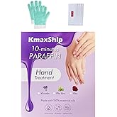 KmaxShip 10-Minute Paraffin Hand Treatment, Home Hand Wax Spa Treatment Gloves, Aloe Vera, One-Pair