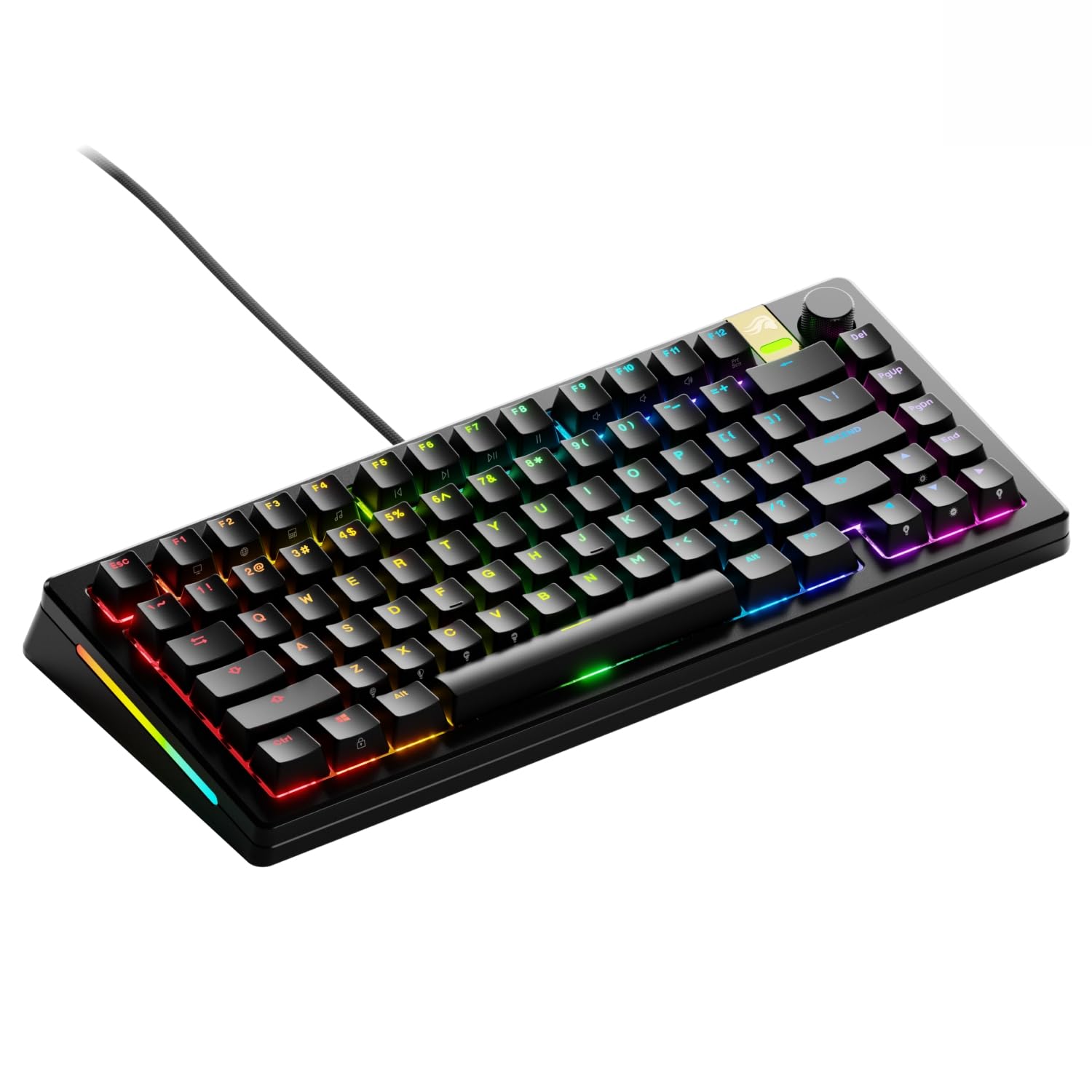 Glorious Gaming – GMMK 3 PRO HE: Rapid Trigger Keyboard, Hall Effect, Custom Modular Aluminum Body, 8K Polling Rate, Hotswap MX & Magnetic Switches, Modular Gasket System, ANSI 75% Tenkeyless (Black)