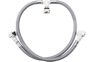 114299 Hose Kit For Moen Bathroom Sink Faucet Hose Kit with Duralock Connections, Fits for for Two-Handle Kitchen Faucet or 9