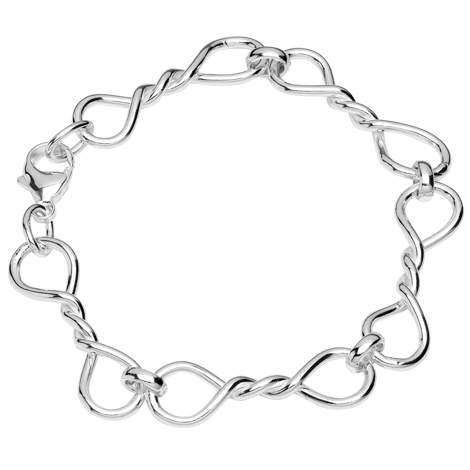 NKlaus bracelet 925 Sterling Silver 21cm designer chain ladies designer bracelet chain new 12731