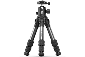 ULANZI TT30 Travel Ultra Portable Camera Tripod w Panorama Ball Head, Professional Aluminum Mini Tabletop Desktop Tripod for Mirrorless Camera/DSLR/Phone, Folded Only 11.8" 1.8lbs, with Bag