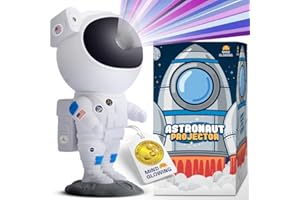 Mind-Glowing Astronaut Galaxy Projector - Spaceman Projector with Remote, Timer, Star & Nebula Modes - Dimmable Astronaut Night Light for Kids - 2024 Christmas Gift for 5 6 7 8 9 10 11 Year Old Boys