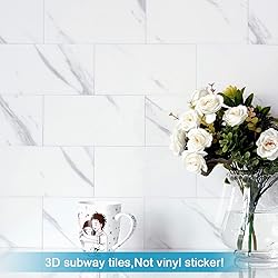 BeNice Peel and Stick Backsplash Large Bathroom