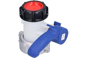 IBC Tote Valve 3in Coarse Thread Tote Adapter DN50 Heavy Duty Tank Drain Butterfly Valve Connector Replacement for Garden Irr