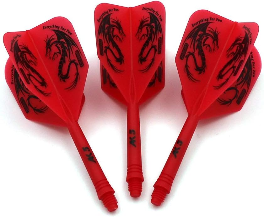 CUESOUL Rost Integrated Dart Shaft and Flights Dragon Pattern Set of 3