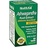 HealthAid Ashwagandha 350 mg (15:1 Root Extract) – Standardized Vegan Adaptogen Supplement for Stress Response, Focus, Energy & Restful Sleep | Once-Daily Tablet