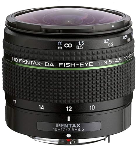 Hd Pentax Da Fish Eye 10 17mm F3 5 4 5 Ed Ultra Wide Angle Zoom Lens Compact And Lightweight Diagonal Fisheye Lens For K 1 Ii K 70 Kp And Pentax Dslr Cameras Camera Photo Amazon Com