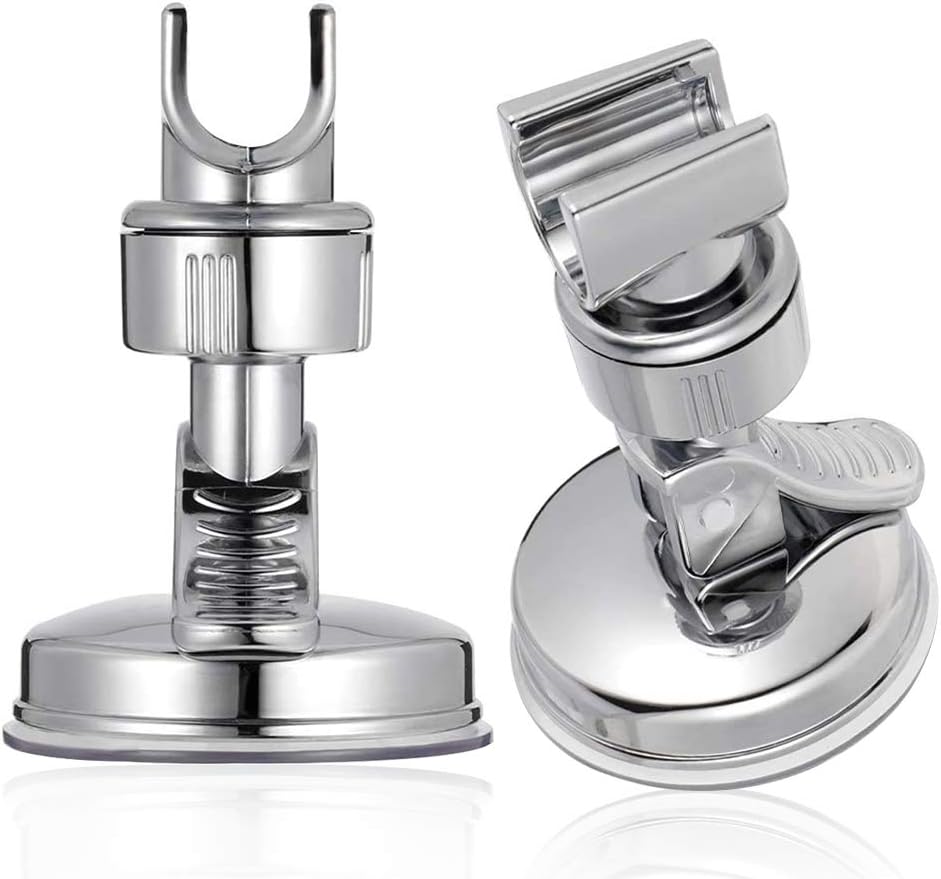 BETOY Shower Head Holders, Bathroom Suction Cup Handheld Shower Head Mount, Universal Bracket with Strong Suction Wall Mount