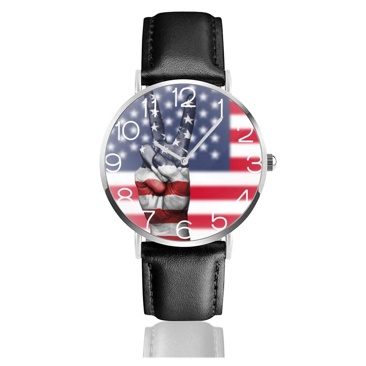  Unisex Wrist Watches United States Flag Yay Pu