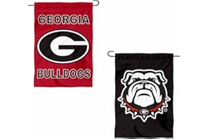 College Flags & Banners Co. Georgia Bulldogs Double Logo Garden Flag